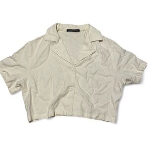 Brandy Melville cropped polo shirt